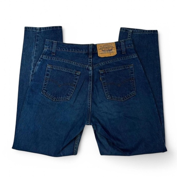 Vintage 90s‎ Levi's Blue Tab Women's 11 31x29 High Rise Tapered Leg Indigo Wash - Picture 1 of 5